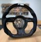Preview: Audi A1 A3 8V A4 B8 A5 A6 4G Carbon Lenkrad Design A708 mit LED und Carbon-Applikation oben und unten