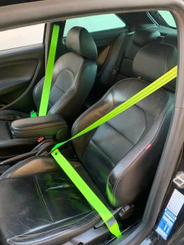 Farbig Sicherheitsgurte Gurte in ROT BLAU GELB Honda CIVIC X Type R
