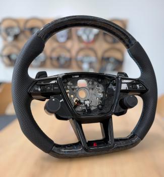 Preview: Carbon Lenkrad für Audi A6 S6 RS6 A7 S7 RS7 Q7 SQ7 Q5 SQ5 RS