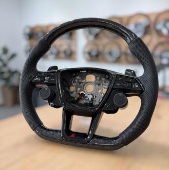 Preview: Carbon Lenkrad für Audi A6 S6 RS6 A7 S7 RS7 Q7 SQ7 Q5 SQ5 RS