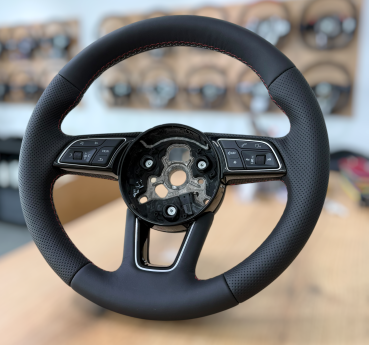 Handgefertigter Lenkradbezug im Design A668, gefertigt für Audi A2, A3, A4 B8, A6, Q3, Q5, Q7