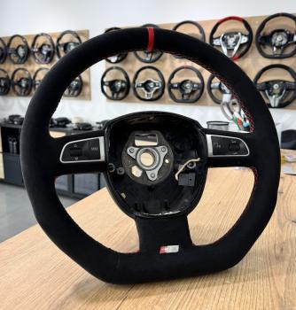 Preview: Audi A3 A4 A6 Lederlenkrad neu bezogen Design L212C