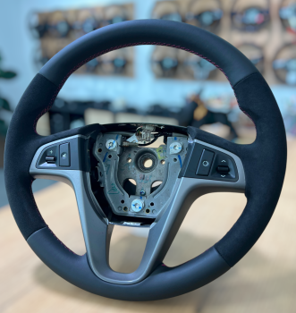 Preview: Handwerklich aufgearbeitetes Hyundai i20 Lenkrad, Design A688