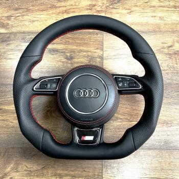 Audi A3 8v A4 B8 B9 A6 4F A8 D3 Q3 Q7 S Line Lenkrad neu beziehen