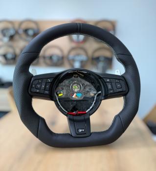 Preview: Jaguar F Type Lenkrad neu beziehen Design A573
