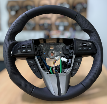 Preview: Hochwertiges Lederlenkrad passend für Mazda CX-7 SUV, vollständig neu bezogen, Design A694