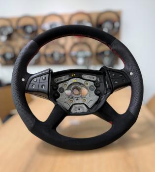 Preview: Mercedes Benz ML GL W164 W166 AMG W212 Lenkrad neu Beziehen