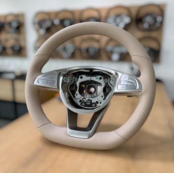 Preview: Mercedes GLE63 Lenkrad neu beziehen Design A595
