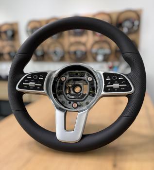 Preview: Mercedes W213 Lenkrad neu beziehen Design A627