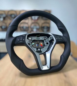 Preview: Hochwertiges Lederlenkrad passend für Mercedes C63, E-Klasse, SL und weitere Modelle, Design A714