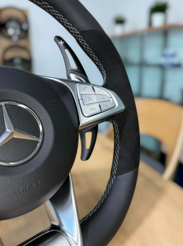 Preview: Mercedes-Benz Premium-Lederlenkrad Design A716, sportlich-modern für C-Klasse, A-Klasse, A53 und weitere AMG-Modelle