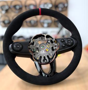 Preview: Mini Cooper R55 R56 R57 Lederlenkrad neu bezogen Design L220