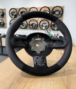 Preview: Mini Cooper R55 R56 R57 Lederlenkrad neu bezogen Design L219