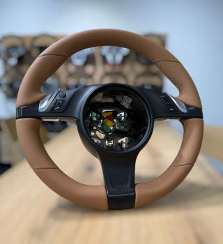 Preview: Porsche 991 / Panamera 970 / Cayenne 958 Lenkrad neu beziehen