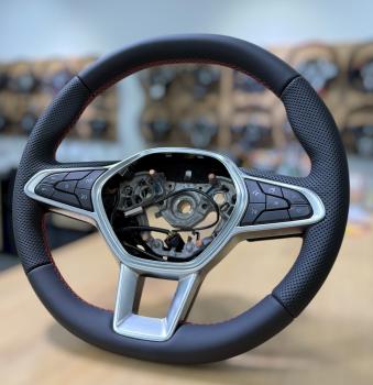 Preview: Lenkrad neu beziehen für Renault Transporter, Kleinwagen und SUV, Leder-Bekleidung, handwerklich verarbeitet