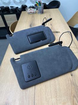 Maserati Sonnenblende neu beziehen, Alcantara Sonnenblende, Maserati Innenraum Alcantara, Sonnenblende Veredelung, Alcantara Nachrüstung, Sonnenblende Maserati Ghibli, Maserati GranTurismo Sonnenblende, Alcantara Maserati Innenraum