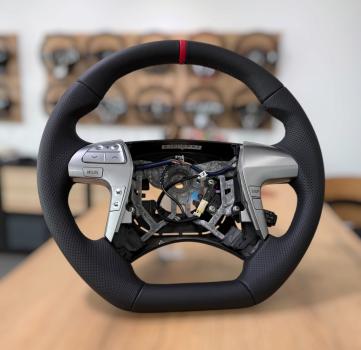 Hochwertiges Lederlenkrad passend für Toyota Land Cruiser und Hilux 7. Generation, Design A722