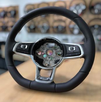 Preview: Hochwertiger Lenkradbezug für sportliche und familienfreundliche VW Modelle, Design A641