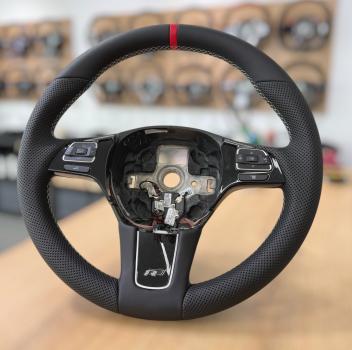 Tauschlenkrad, in Handarbeit neu bezogen, passend für VW Touareg 7P, Design A649