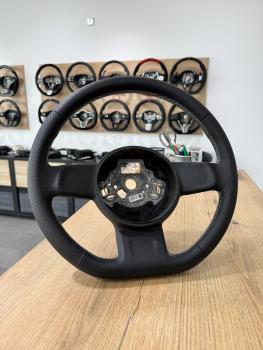 Preview: Lederlenkrad Design L159 für VW Up Seat Mii und VW New Beetle in Handarbeit