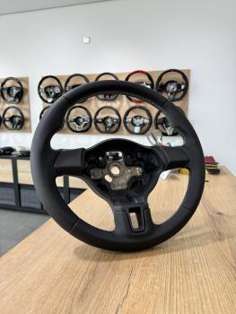 Preview: Neu bezogenes Lederlenkrad Design L162 für VW Golf 6 T5 Passat B7 CC Amarok