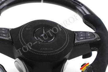 MB E53 E63 E63s SLC43 SL63 CLS53 CLS63 AMG Carbon Lenkrad mit LED Anzeige
