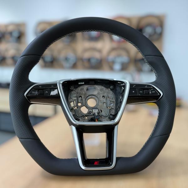 Hochwertiger Lederbezug für das Lenkrad von Audi A6 bis e-tron GT, Design A667