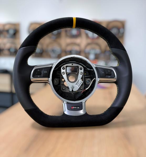 Hochwertiges Lederlenkrad passend für Audi A3-A8, Q3-Q7, TT und S-Modelle, Design A723