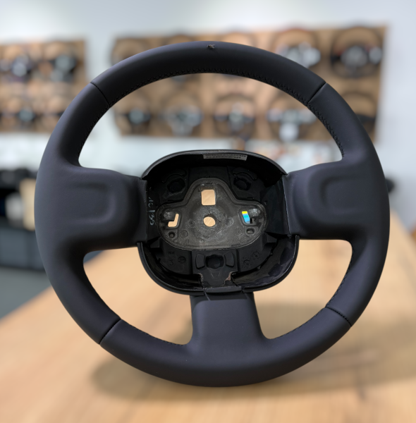 Hochwertiges Lederlenkrad passend für Fiat Panda, vollständig neu bezogen, Design A700