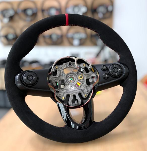 Mini Cooper R55 R56 R57 Lederlenkrad neu bezogen Design L220