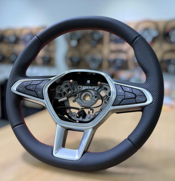 Lenkrad neu beziehen für Renault Transporter, Kleinwagen und SUV, Leder-Bekleidung, handwerklich verarbeitet