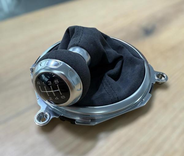 Audi TT 8J Schaltsack und Schalthebel mit Alcantara neu bezogen