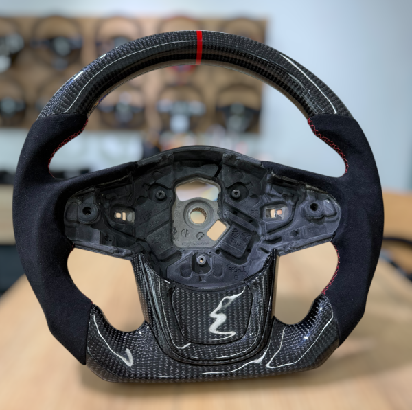 Toyota Supra MK5 Carbon Lenkrad Design A707 mit Carbon-Applikation oben und unten